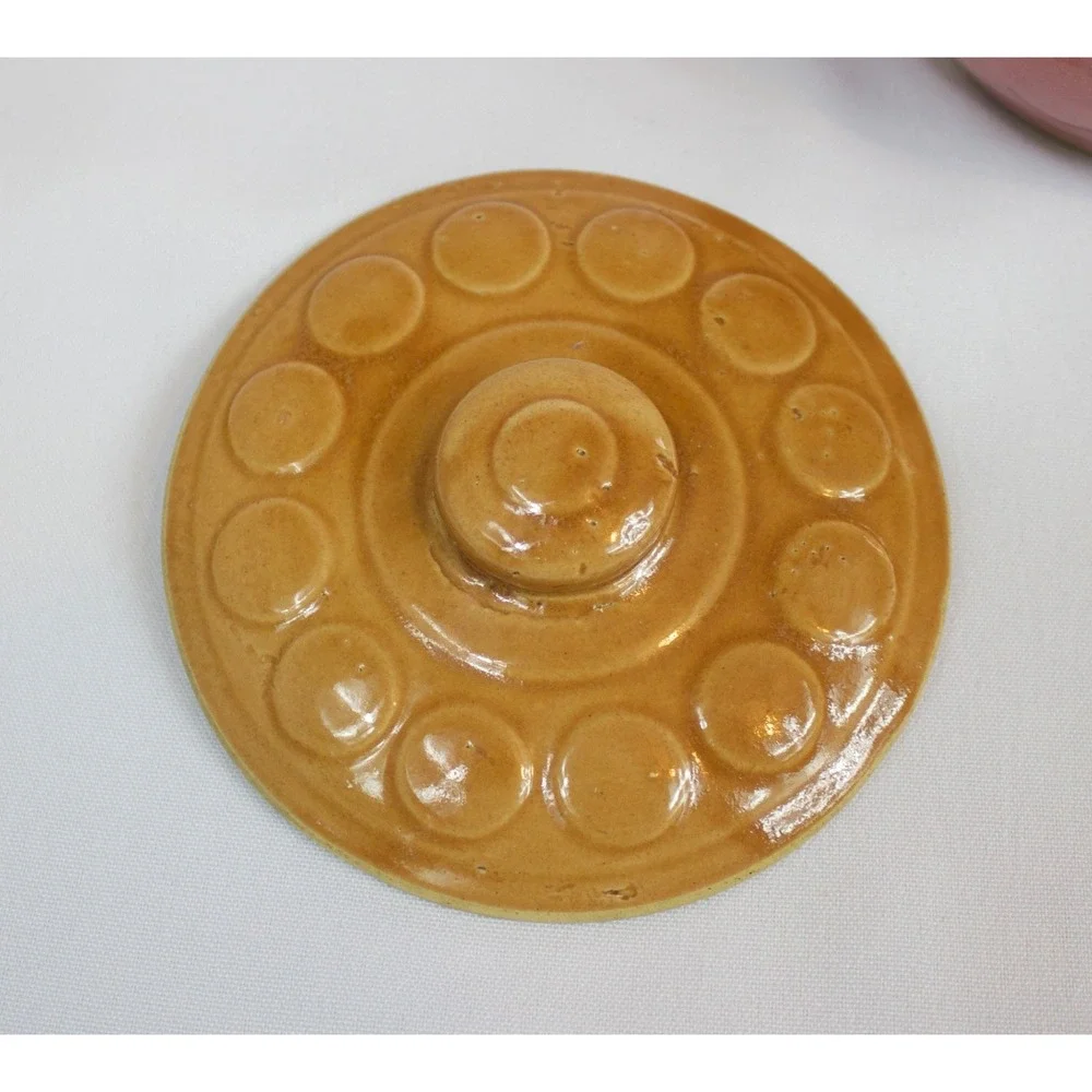 Vintage Watt Stoneware Soup Bowl‎ with Lid & Handle Set of 2 Made in USA